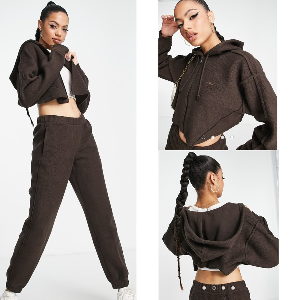 💜Firm Price💜 Adidas Original corset style full zip hoodie - Picture 2 of 13